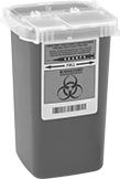 Image of Product. Front orientation. Sharps Disposal Containers. Sharps Disposal Containers, Style D.