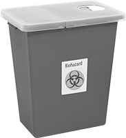 Image of Product. Front orientation. Sharps Disposal Containers. Sharps Disposal Containers, Style F.
