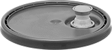 Image of Product. Lids with Spout. Front orientation. Pail Lids. UN-Compliant Shipping Pails for Snap-Lock Lids.