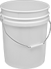 Absorption-Resistant UN-Compliant Shipping Pails for Snap-Lock Lids