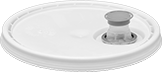 Image of Product. Lids with Spout. Front orientation. Pail Lids. Absorption-Resistant UN-Compliant Shipping Pails for Snap-Lock Lids.