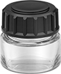 Image of Product. Front orientation. Vials. Plastic Vials, Style M.