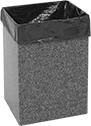 Image of Product. Front orientation. Trash Cans. Disposable Trash Cans, Blank.