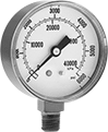 Image of Product. Front orientation. Pressure Gauges. Pressure Gauges, Dual Scale, Bottom Connection.