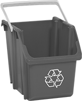 Image of Product. Front orientation. Recycling Containers. Plastic Recycling Containers and Lids, Style E.
