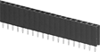 Image of Product. Front orientation. Circuit Board Headers. Sold Individually, Female Header, Straight Header.