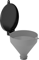 Image of Product. Front orientation. Funnels. Drum Funnels , Style C.