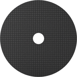 Image of Product. Side1 orientation. Angle Grinder Cutoff Wheel, for Metal, 6" Diameter, 0.045" Thick, 10000 rpm Maximum Speed.