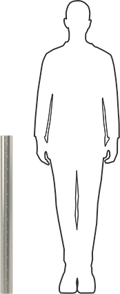 Image of Product. Side1 orientation. Contains SizingReference. Multipurpose 304/304L Stainless Steel Rod/Disc, 2-7/8" Diameter.
