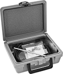 Image of Product. Accessory Kit. Front orientation. Pressure Gauge Maintenance Kits. Two Pipe-to-Tube Adapters, 9-ft. Lg. × 3/16" ID Tubing, Carrying Case.