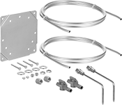 Image of Product. Air Filter Kit. Front orientation. Pressure Gauge Maintenance Kits. Mounting Fasteners, Two Pressure Tips, Two Vent Valves, Two 5 ft. Lg. Aluminum Tubing.