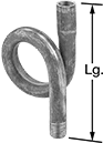 Image of Product. Front orientation. Contains Annotated. Gauge Siphon Tubes. Style D.
