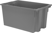 Image of Product. Front orientation. Tote Boxes. Nestable and Stackable Plastic Tote Boxes , Style B.