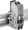 Clamp-On Modular DIN-Rail Mount Terminal Blocks