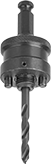 Image of Product. Front orientation. Hole Saw Arbors. Quick-Change Hole Saw Arbors with Pilot Drill Bit, For Threaded Arbor Hole.