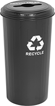 Image of Product. Front orientation. Recycling Containers. Metal Recycling Containers, Style A.