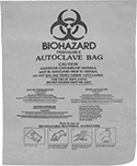 Image of Product. Semi-Clear Bag. Front orientation. Semi-Clear. Infectious Waste Trash Bags.