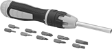 Image of Product. Front orientation. Screwdrivers. Ratcheting Bit Screwdrivers, Style B.