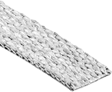 Image of Product. Front orientation. Pipe Insulation. Ultra-High-Temperature Ceramic Fiber Pipe Insulation Strips, Calcium Aluminum Silicate Ceramic Fiber.