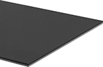 Image of Product. Front orientation. Rubber. Steel-Backed Polyurethane Rubber Sheets, Smooth Texture.