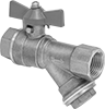 Threaded On/Off Valves with Easy-Access Strainer