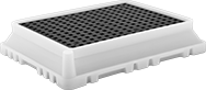 Image of Product. Front orientation. Pans. Spill-Control Pans, Style D.