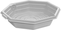 Image of Product. Front orientation. Pans. Spill-Control Pans, Style K.