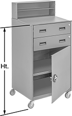 Image of Product. Front orientation. Contains Annotated. Desks. Heavy Duty Stand-Up-Height Desks, Style G.