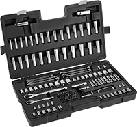 Image of Product. Front orientation. Tool Sets. Economy Socket and Wrench Sets, 121 Pieces.