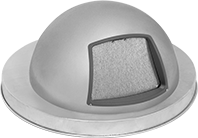 Image of Product. D. Front orientation. Trash Can Lids. Trash Can Lids for Drums, Style D.