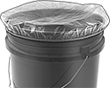 Image of ProductInUse. Front orientation. Dust Covers. Antistatic Dust Covers for Pails.