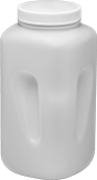 Image of Product. Front orientation. Jars. Plastic Jars, Style N.