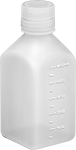 Image of Product. Front orientation. Bottles. Graduated Plastic Bottles, Style A.