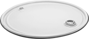 Image of Product. Front orientation. Drum Lids. Steel Drum Lids, Lids with 2 Top Openings.