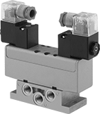 Image of Product. Double Solenoid. Front orientation. Double Solenoid. Wear-Resistant Electrically Operated Air Directional Control Valves.