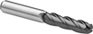 Image of Product. Front orientation. End Mills. Carbide Ball End Mills for Carbon Fiber, Fiberglass, and Graphite, 4 Flutes.