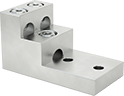 Image of Product. Front orientation. Terminals, Ferrules, and Lugs. Stacked Set Screw Lugs, For 3 Wires.