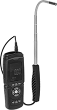 Image of Product. Front orientation. Airflow Meters. Remote-Reading Airflow/Temperature Meters, Telescoping Tube—Gooseneck.