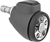 Quick-Disconnect Adjustable Spray-Angle High-Pressure Spray Nozzles