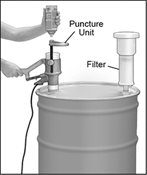Image of ProductInUse. Front orientation. Contains Annotated. Aerosol Can Recycling Systems.