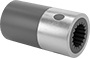 Image of Product. Front orientation. Sleeve Splines and Bearings. Rounded Bearings.
