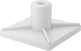 Image of Product. Center Mounting Hole. Front orientation. Center Mounting Hole. Self-Tapping Adhesive Snap-In Standoffs.