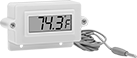 Image of Product. Thermometer with 7/8" Probe. Front orientation. Thermometers. Miniature Remote-Reading Panel-Mount Thermometers, ±1.8° F, 7/8" Probe Length.