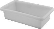 Image of Product. Front orientation. Pans. Food and Beverage Plastic Pans, Style E.