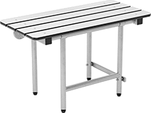Image of Product. Front orientation. Shower Seats. Rectangular Seats with Foldable Legs.
