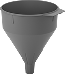 Image of Product. Front orientation. Funnels. Plastic Funnels with Filter , Style A.