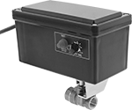 Image of Product. Front orientation. Drain Valves. High-Pressure Timer-Actuated Compressed Air Drain Valves, Bronze Housing—NEMA 4X Enclosure Rating.