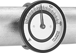 Image of ProductInUse. Front orientation. Thermometers. Pipe-Mount Surface-Temperature Thermometers.