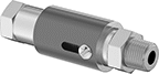 Image of Product. Locking Collar with Screw Lock. Front orientation. Compressed Air Regulators. Compressed Air Regulators for Air-Powered Tools, Nonrelieving—Adjustable Outlet Pressure, NPT Female Inlet × NPT Male Outlet, Locking Collar with Screw Lock, Gauge Not Included.
