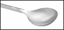 Image of Specification. Spoon. Front orientation. ZoomedIn view. Contains Border. Spoon End. Stainless Steel Lab Spoons and Spatulas.